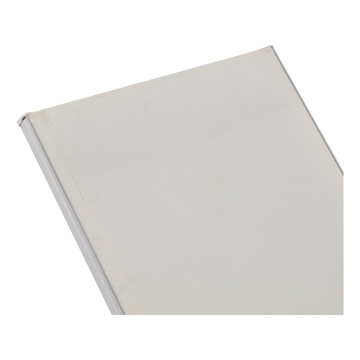 Lot de 2 Bains de soleil en métal avec accoudoirs "Farniente" - Blanc