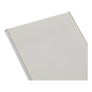 Lot de 2 Bains de soleil en métal avec accoudoirs "Farniente" - Blanc