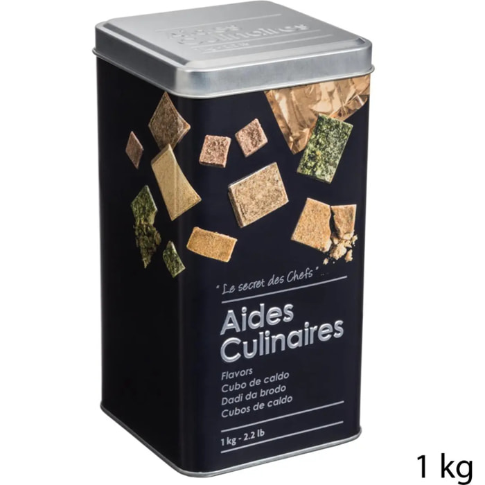 Boîtes relief aides culinaire "Black Edition" noir