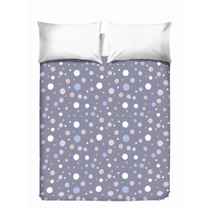 Copriletto di cotone Palla grigio