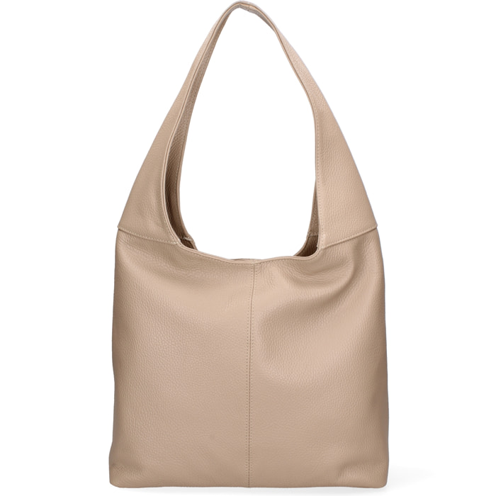 Borsa a sacca  da donna In Vera pelle Made in Italy 39x55x13 cm