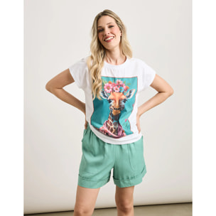 Camiseta Manga Corta Blanco - Nolix