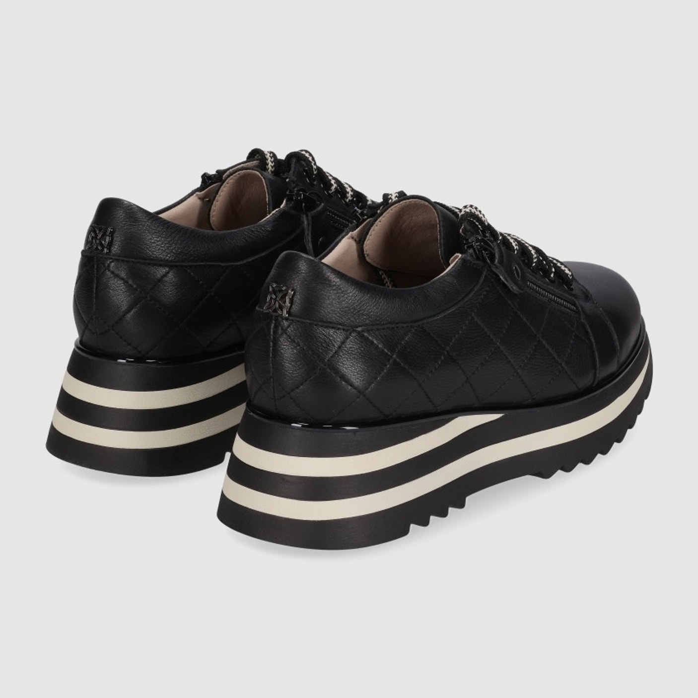 Deportivos de Piel - Negro - Tacón: 5 cm