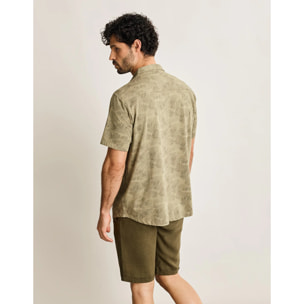 Camisa Manga Corta Caqui - Zendaya