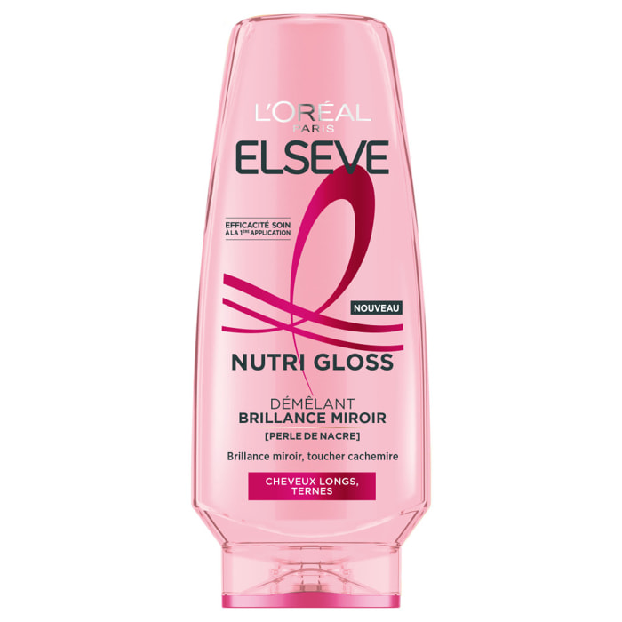 Lot de 6 - L'Oréal Paris Elseve Nutri Gloss Après-Shampooing Démêlant Brillance Miroir 250ml