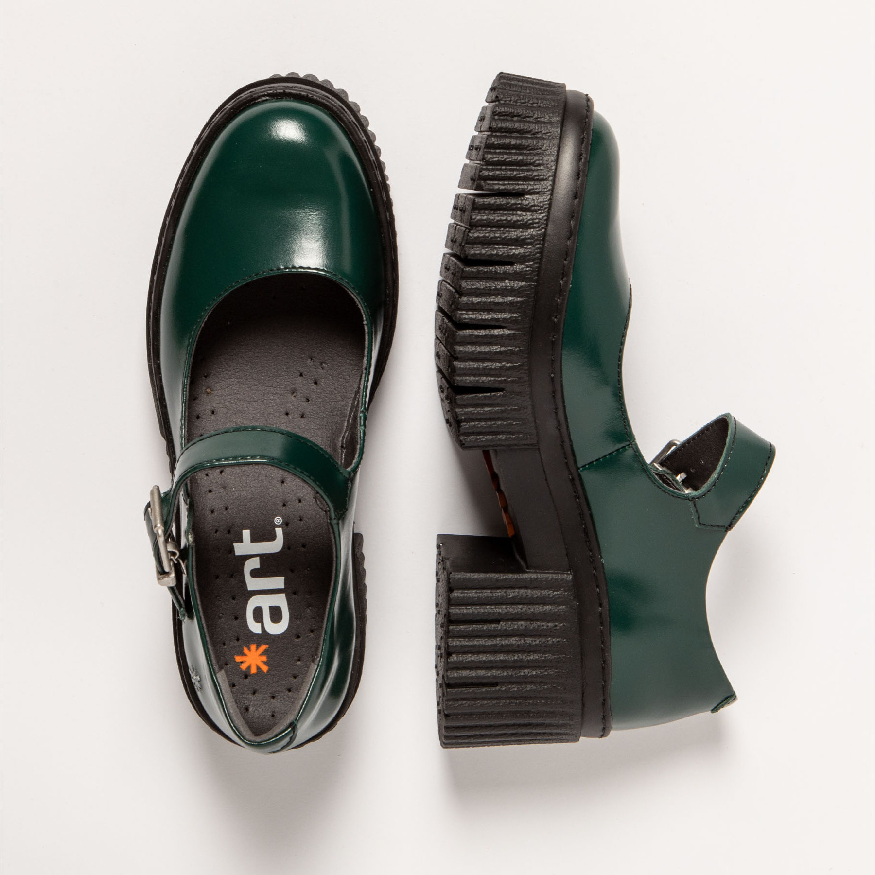 Zapatos con tacón 1373 NAPPA SHINNY JUNGLE/YORK color Jungle