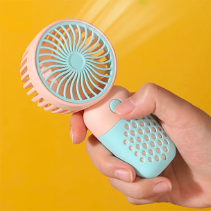 Mini ventilador de mano.