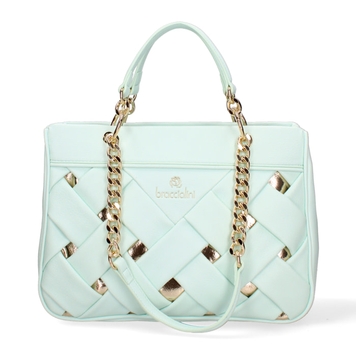 Borsa a mano  da donna Textile Polyurethane 32x24x12 cm