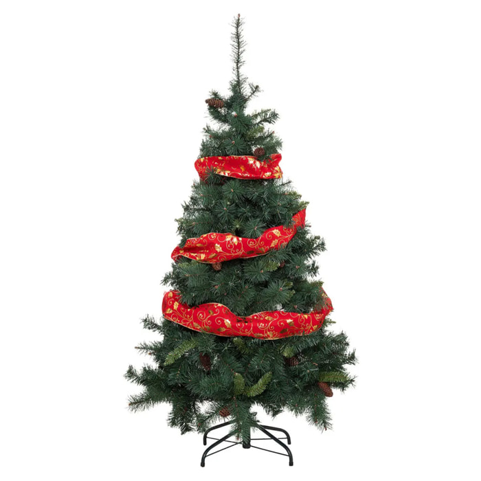 Guirlande de Noël ruban Poinsettia 12cmx5cm