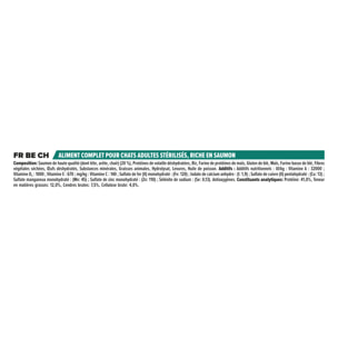 Lot Pro Plan Chat Stérilisé Adulte RENAL PLUS Saumon 10kg et Boeuf Poulet 10x85g