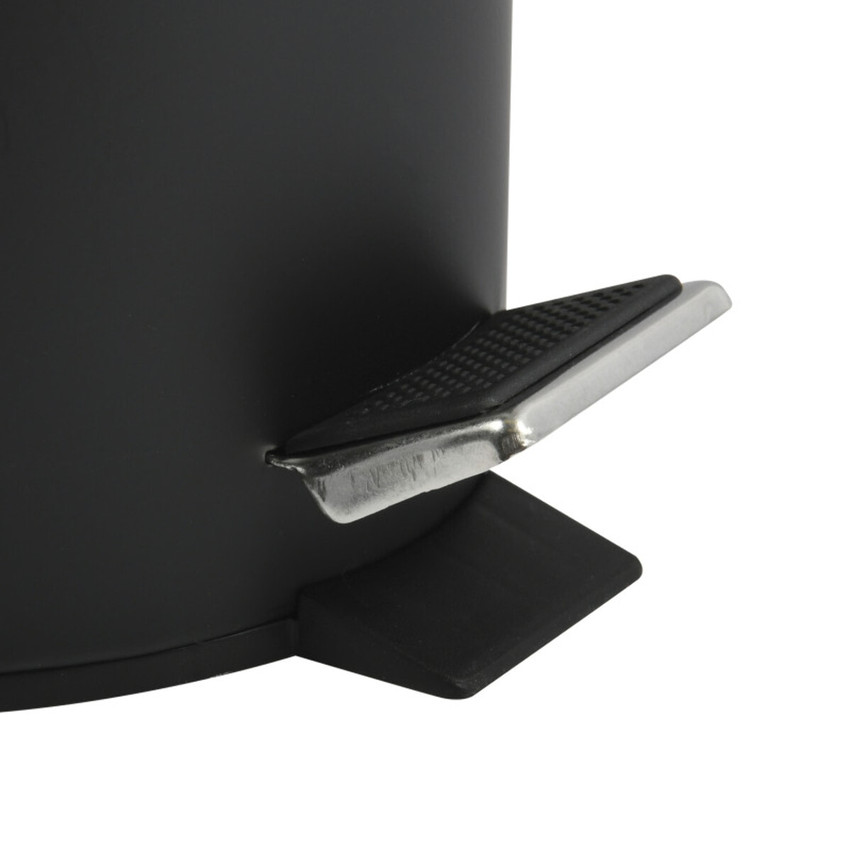 Poubelle à pédale Inox 3L Noir MSV