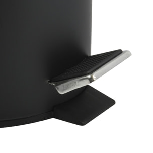 Poubelle à pédale Inox 3L Noir MSV