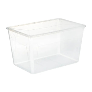 Boîte en plastique transparente 50L "Simply+"