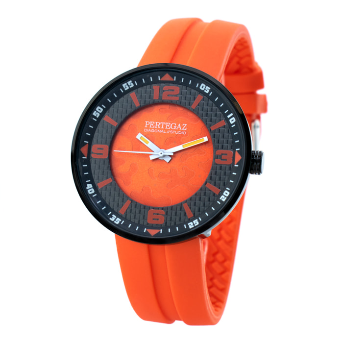 Reloj Pertegaz PDS-005-NA Unisex Analogico Cuarzo con Correa de Caucho