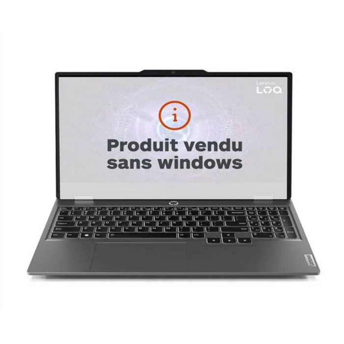 PC Gamer LENOVO LOQ 15IAX9 RTX4050 6Go sans Windows