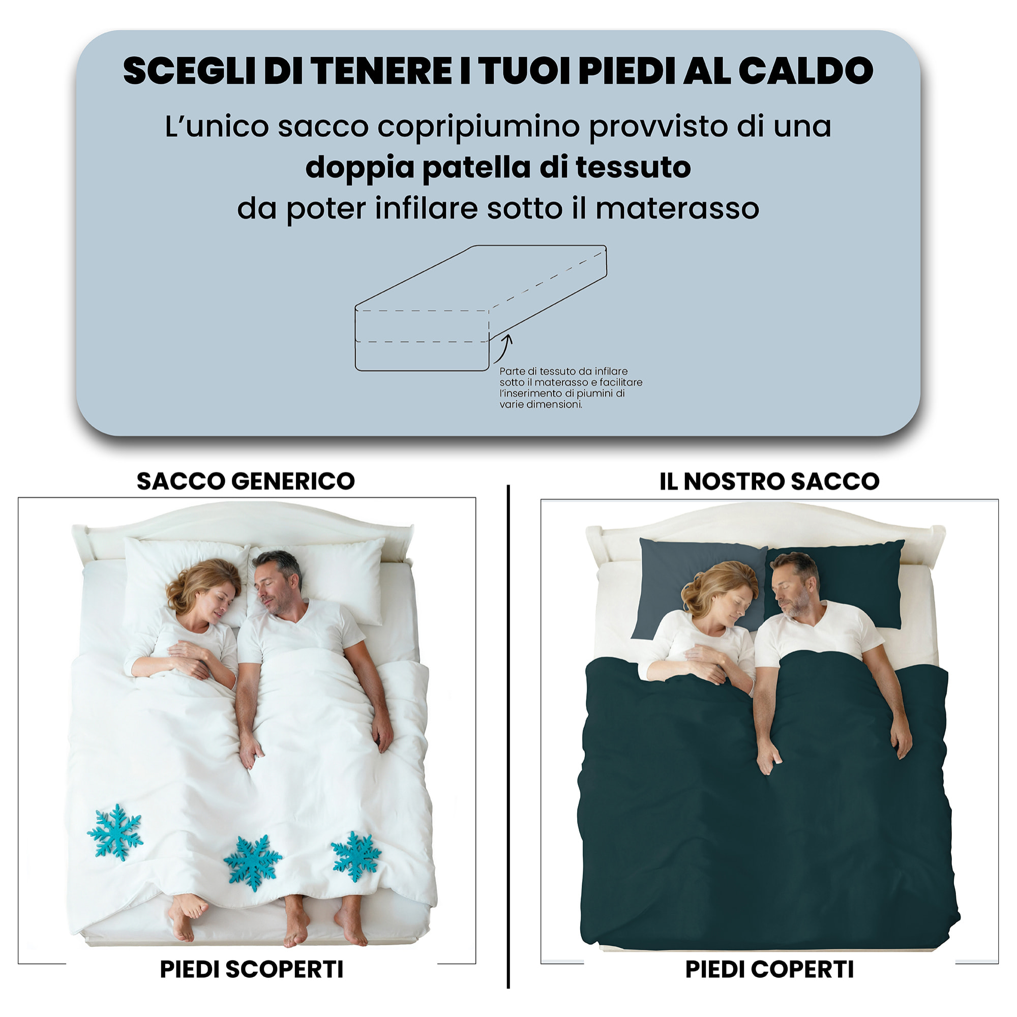 PARURE COPRIPIUMINO ZOE - 100% Microfibra - Made in Italy
