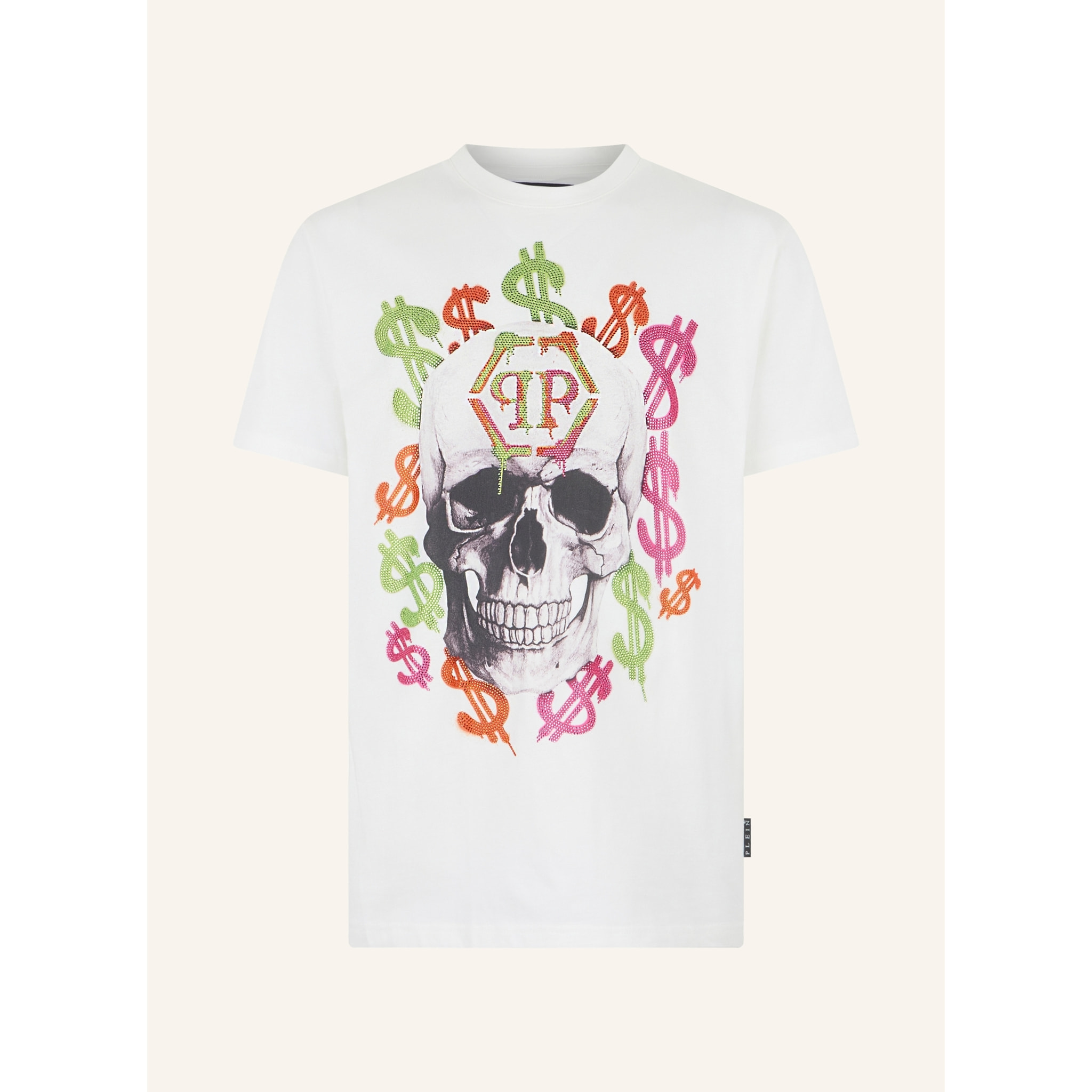 PHILIPP PLEIN Camiseta de cuello redondo y manga corta