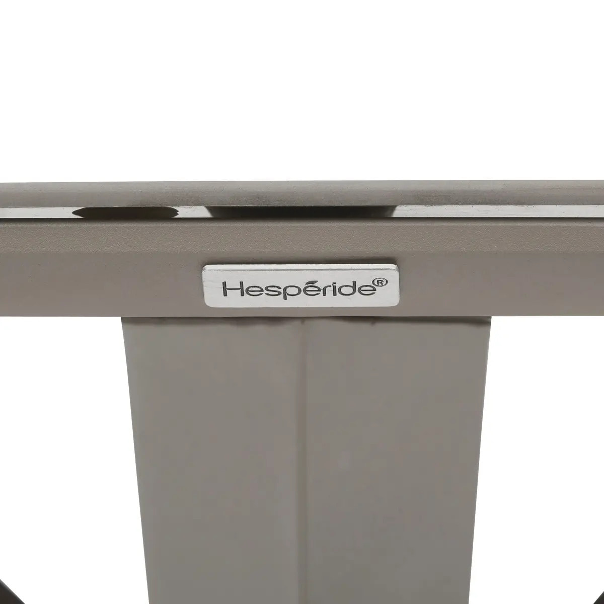 Table de jardin 6 places Oryon D130cm café