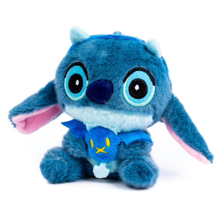 Peluche extrasuave adaptable a colgante. Diseño diablito azul. 12 cm.