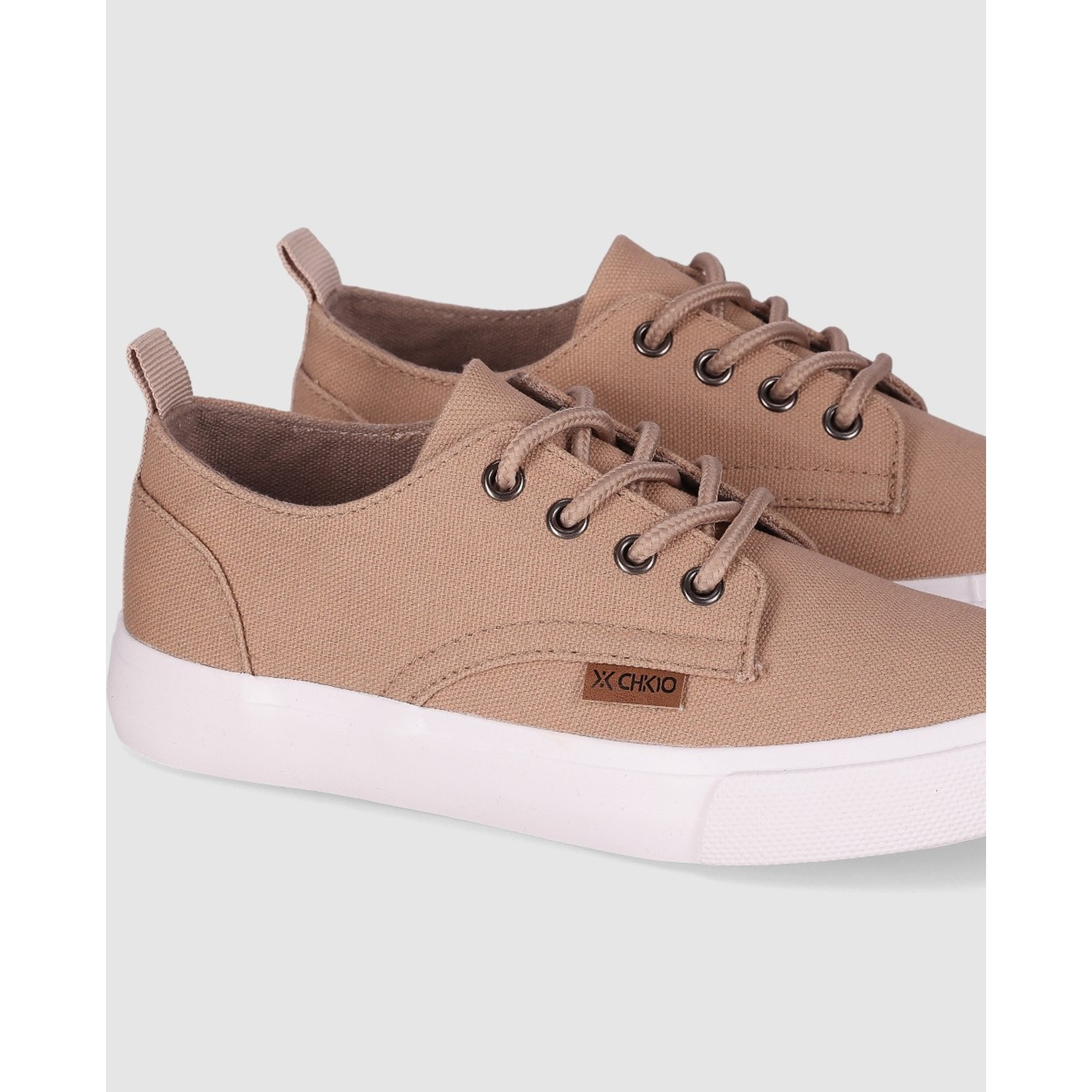 Deportivos de Tejido - Taupe - Tacón: Bajo