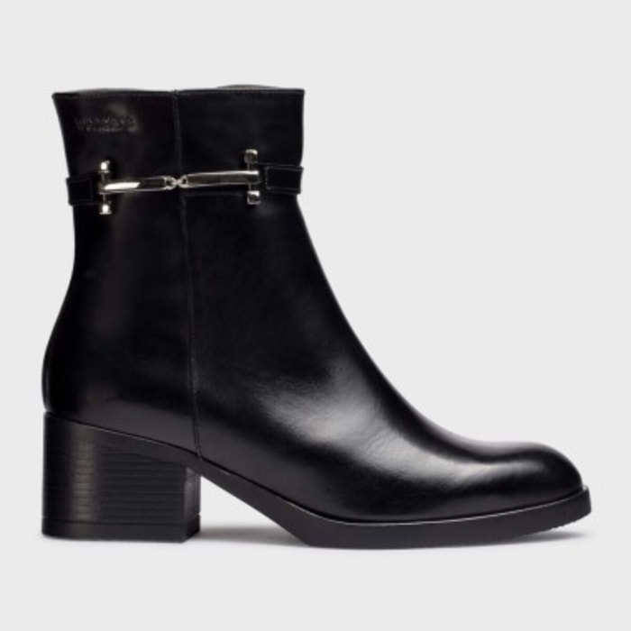 Botines PARRAST Negros. Tacón: 5cm