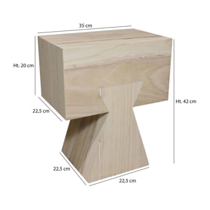 Meuble d'appoint en bois  LINE