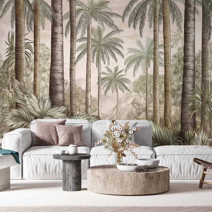Papier peint tropical Intissé