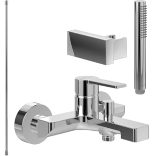 Pack mitigeur baignoire mécanique Architectura chrome avec ensemble