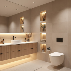 PixL WC suspendu en céramique Vortex , fixations invisibles + abattant Soft-Close, Blanc brillant (CEPX010RTORP)