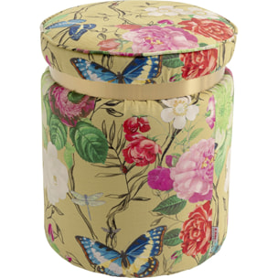 Tabouret Flower Fever 39cm jaune Kare Design