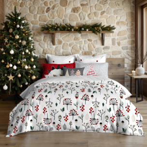 Housse de couette avec clics 100% coton Merry Christmas 44