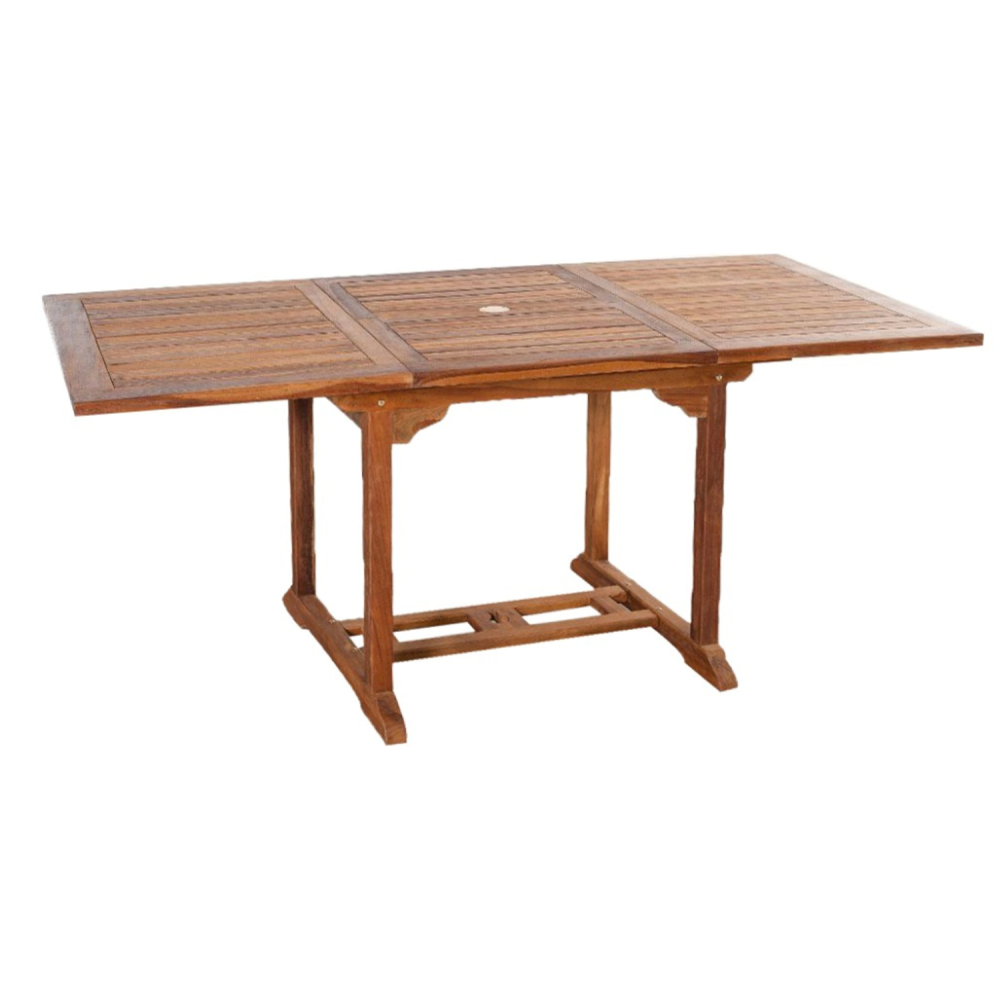 NARRA Table de jardin rectangulaire et 6 chaises en teck huilé