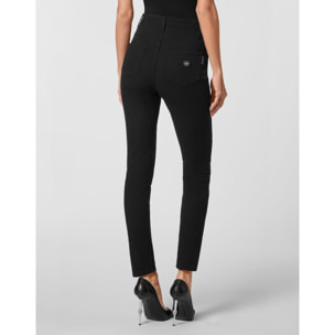 PHILIPP PLEIN Jegging a vita alta HEXAGON