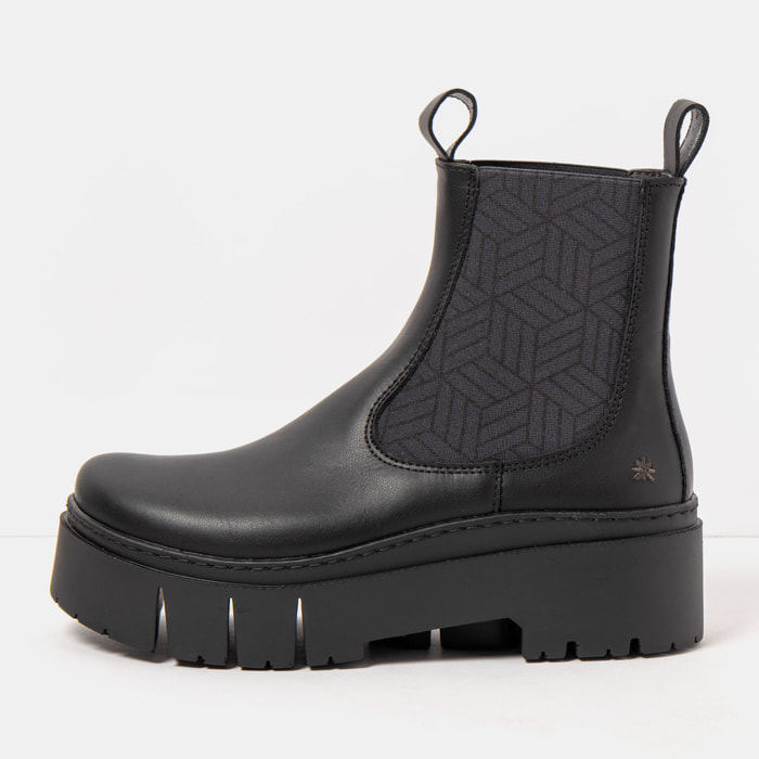 Botines 1766 NAPPA BLACK / LEEDS color Black