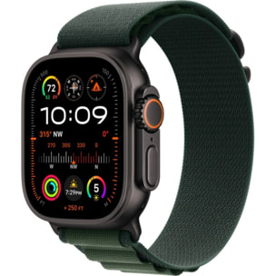 Montre connectée APPLE WATCH Ultra 2 49mm Noir / Vert Loop L Cellular