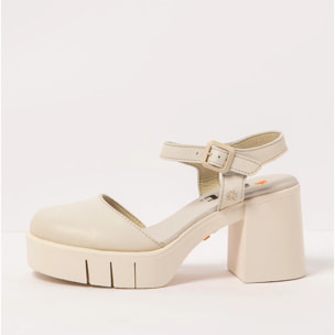 Sandalias con tacón 1991 NAPPA CREAM / EIVISSA color Cream