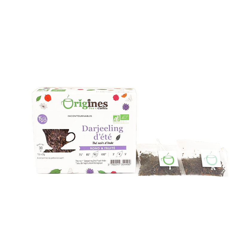 Darjeeling d'Eté - Thé noir Bio Inde -  Infusettes 15x2g