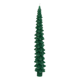 Lot de 2 bougies bâton sapin vert