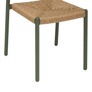 Chaise de jardin Wistty empilable vert laurier