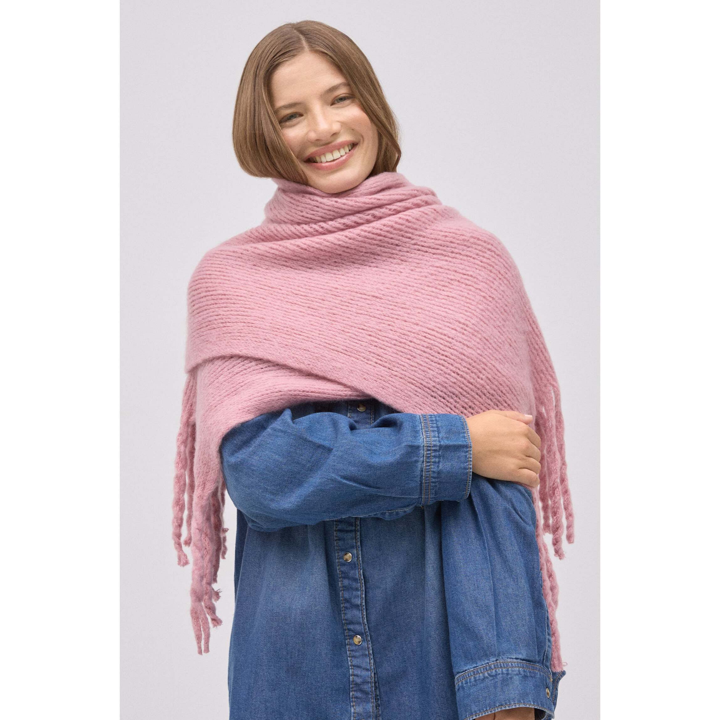 Sciarpa rosa semplice