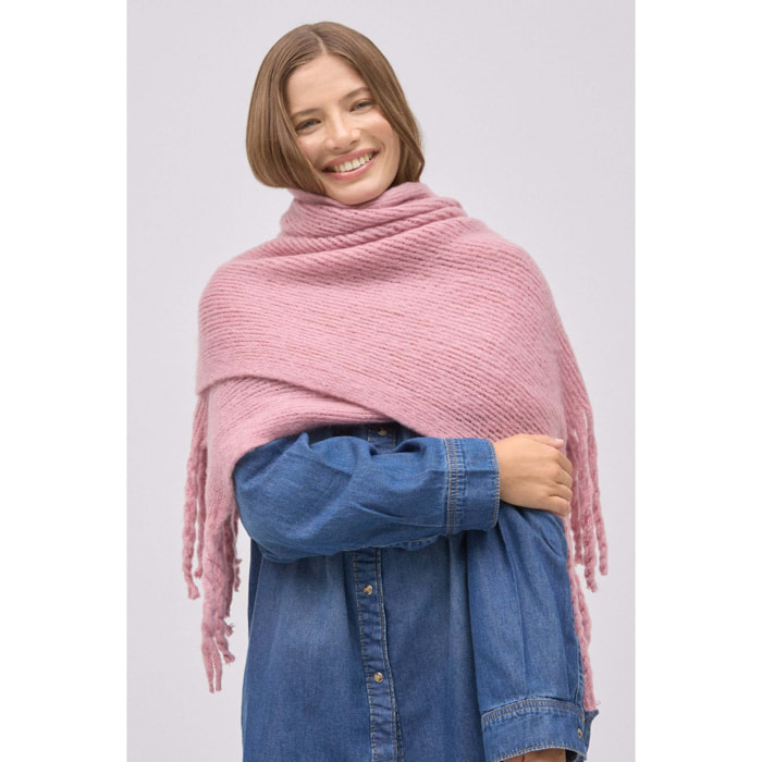 Sciarpa rosa semplice