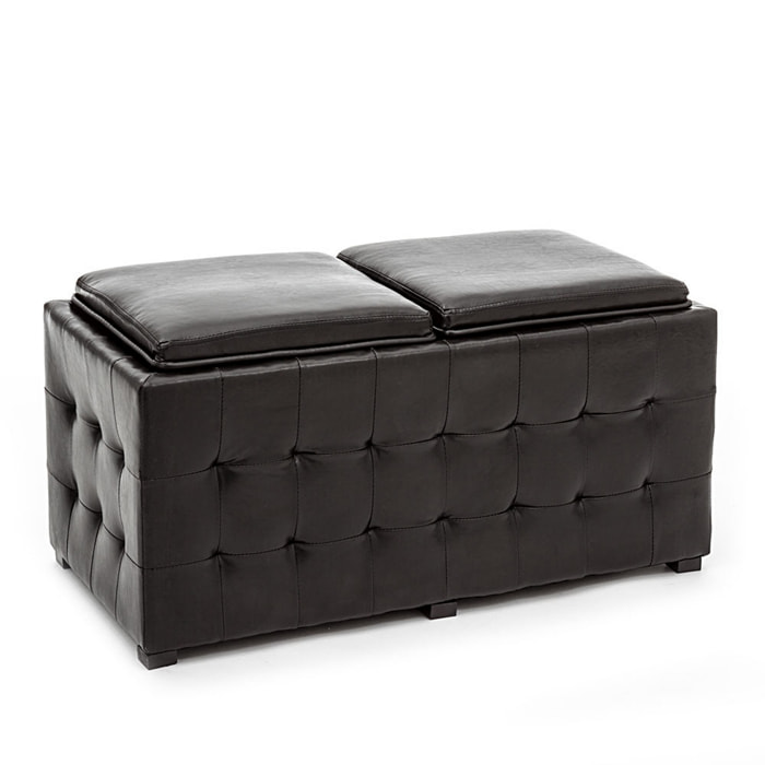 Tomasucci pouf double pouf DIZZY NOIR