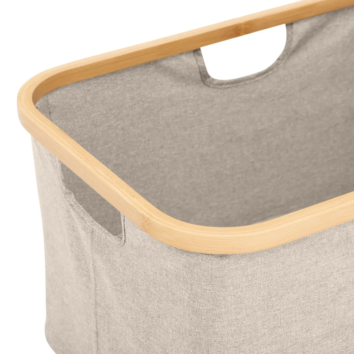 Panier à linge "Tidy box" 54L pliable gris