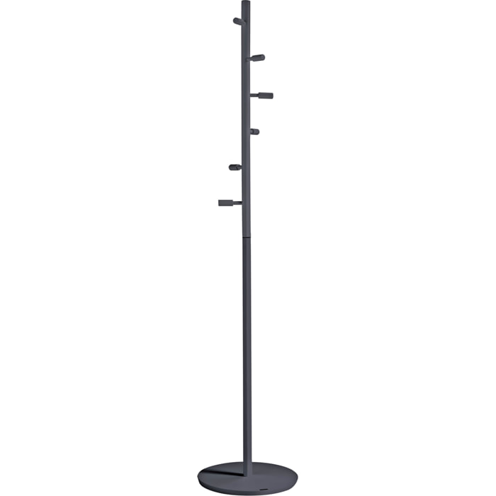 Perchero Espiral madera haya grafito 182x37x37 cm