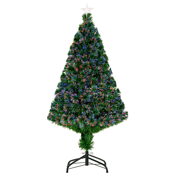 Sapin de Noël artificiel lumineux vert H. 120 cm