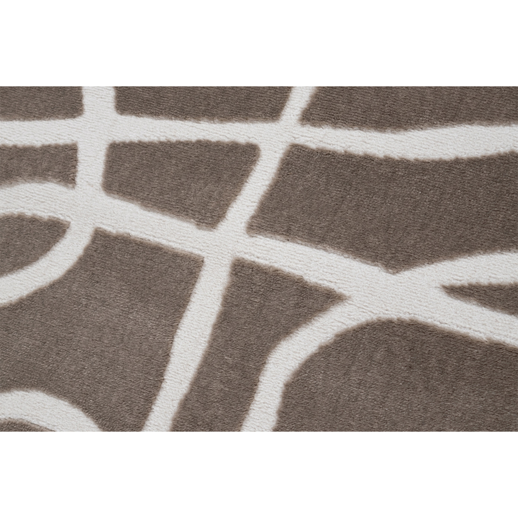 Tapis rectangulaire taupe à motifs line art 160 x 230 cm APOLLINE
