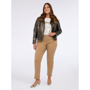 Fiorella Rubino - Pantaloni chino in misto cotone - Beige