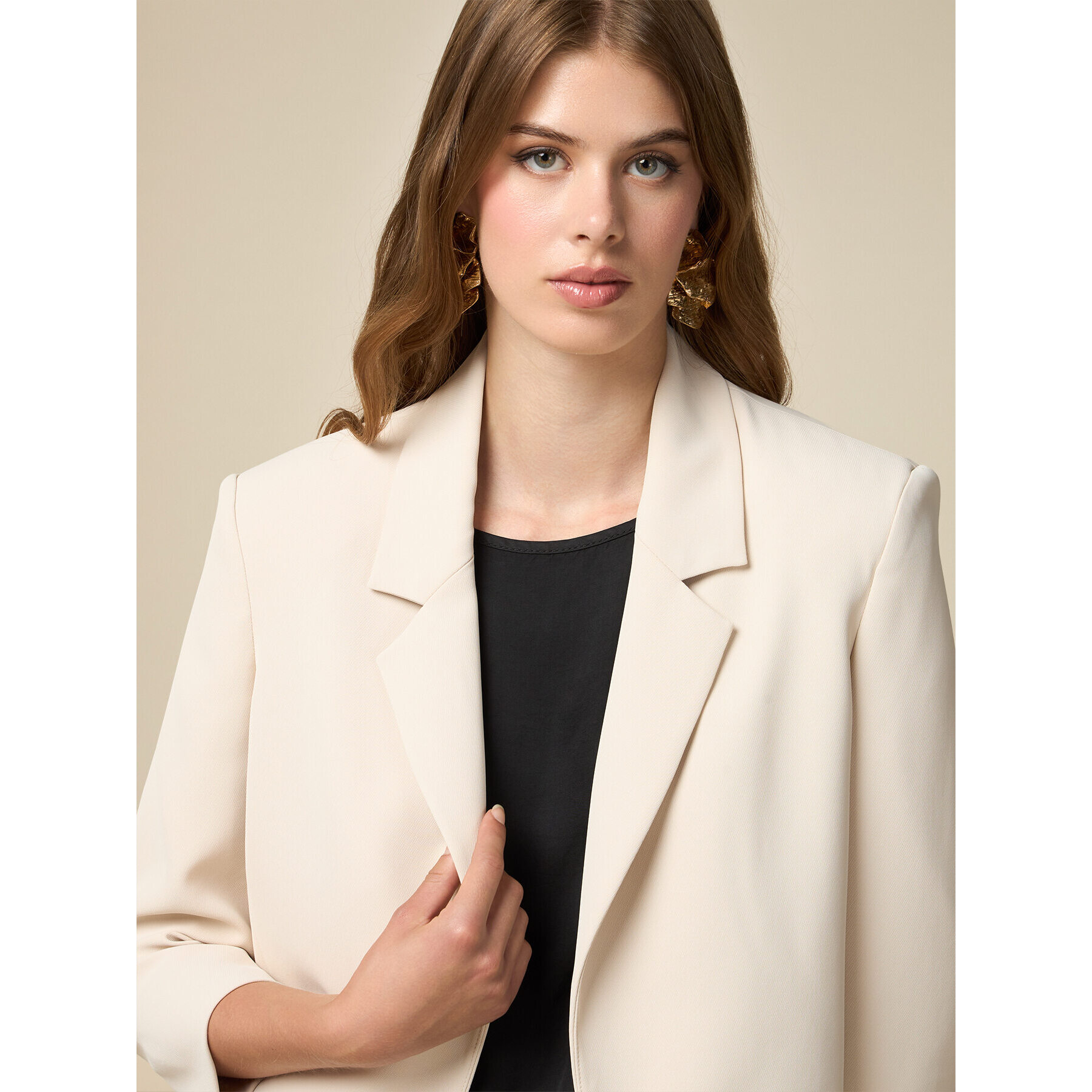 Oltre - Short blazer jacket - Beige