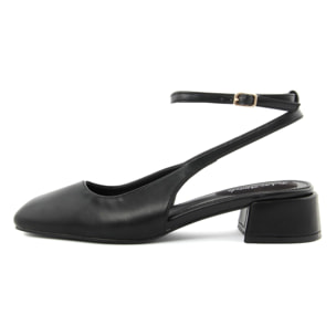 Slingback Donna colore Nero-Altezza tacco:4cm