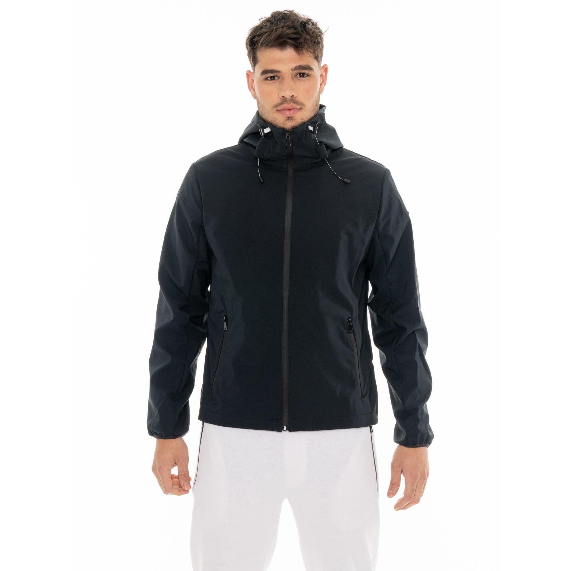 Chaqueta de hombre Leone Boxing Legend impermeable con cremallera y capucha